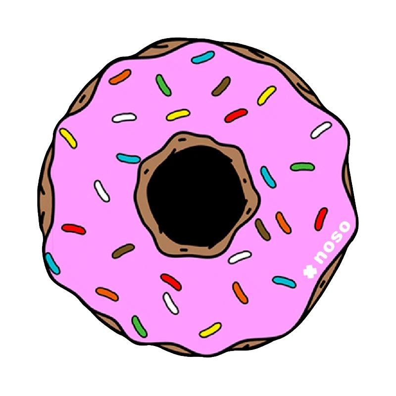 NoSo Patch Logo - Pink Donut