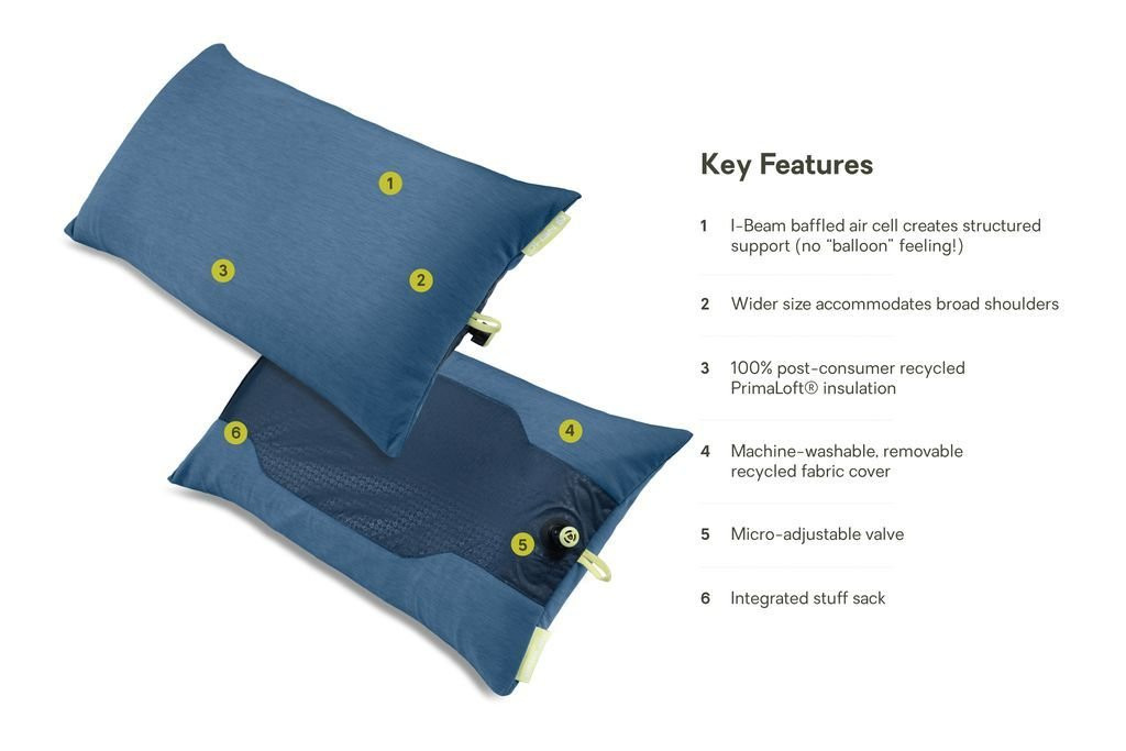 Oreiller Nemo Fillo Elite Wide - Bleu/ Blue Horizon
