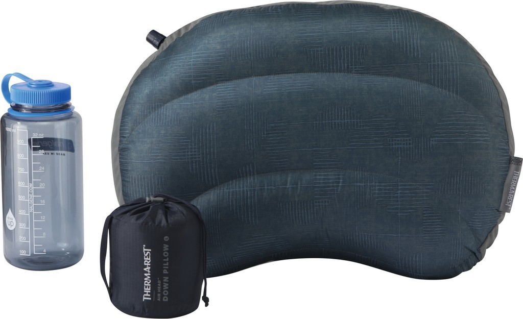Oreiller De Camping Therm-a-Rest Compressible – Large, Vert, Tissu Doux, Bon état