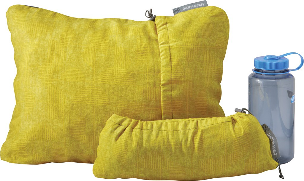 Compressible Pillow Thermarest Coussin confortable pour le voyage.