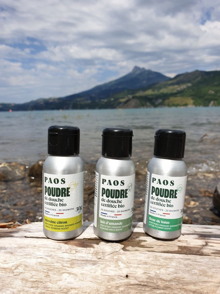 Paos poudre de douche certifié Bio - verveine citron