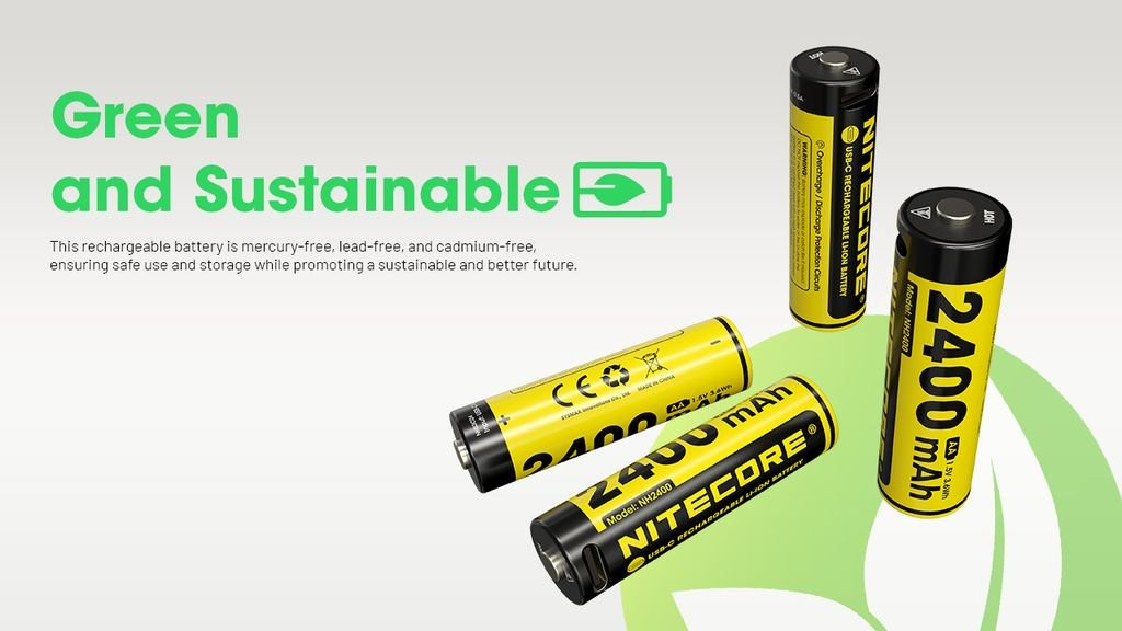 Nitecore Pack 4x Batteries NH2400