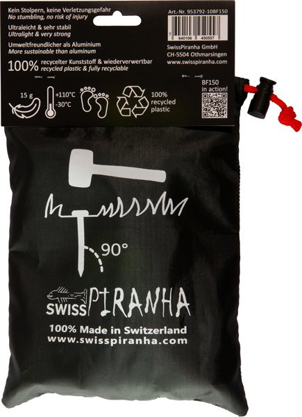 Piquet de tente SwissPiranha Pegs BF150 (set of 10 with bag)