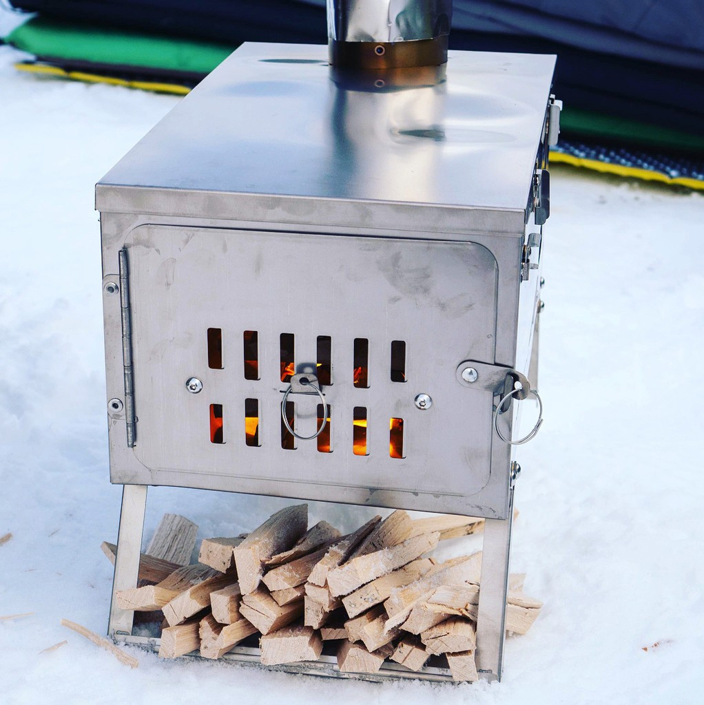 BlueDorado Poêle à Bois Ultraléger Portable En Titane Multi