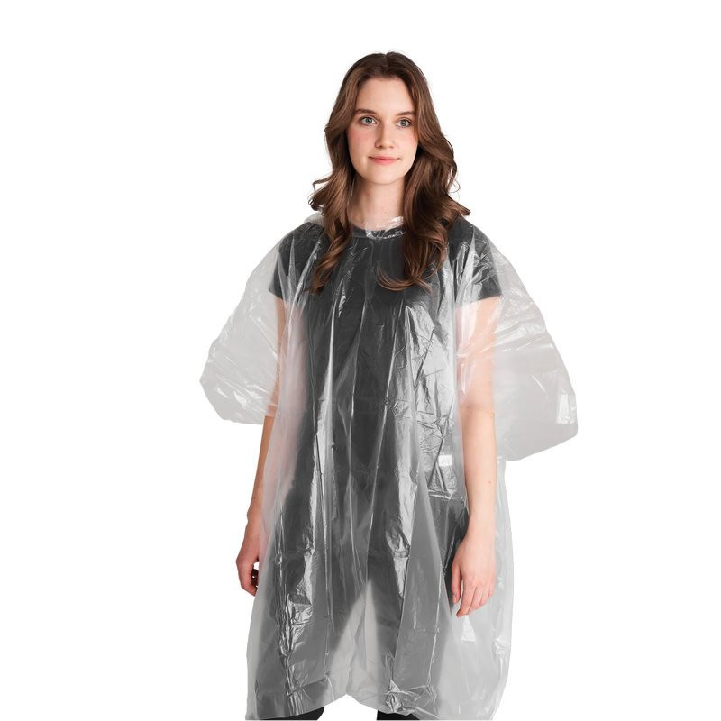 Poncho de Pluie pour Enfants en EVA - Bleu + Rose - Réutilisable - Taille Unique bleu,rose