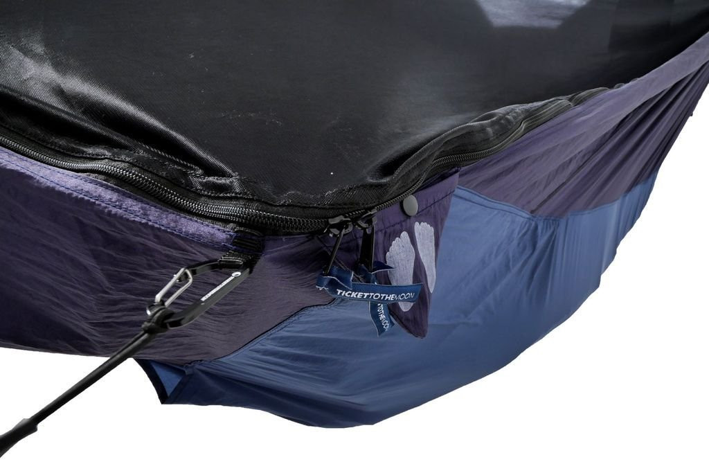 Hamac avec moustiquaire et emplacement matelasTicket To The Moon Pro Mat Hammok - Bleu Marine