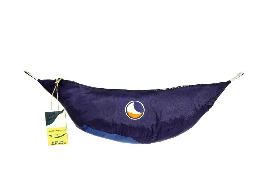 Hamac avec moustiquaire et emplacement matelasTicket To The Moon Pro Mat Hammok - Bleu Marine