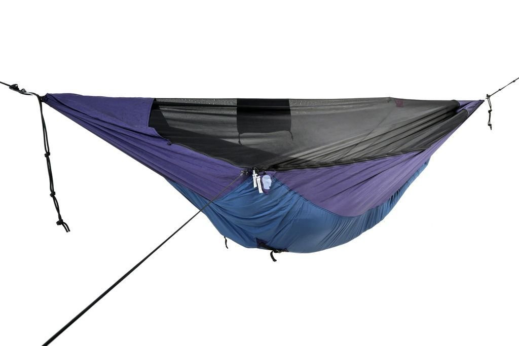 Hamac avec moustiquaire et emplacement matelasTicket To The Moon Pro Mat Hammok - Bleu Marine