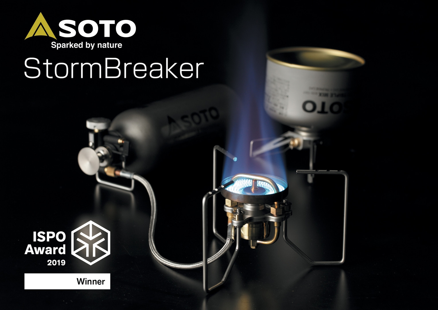 Réchaud multicombustible Soto StormBreaker : essence et gaz