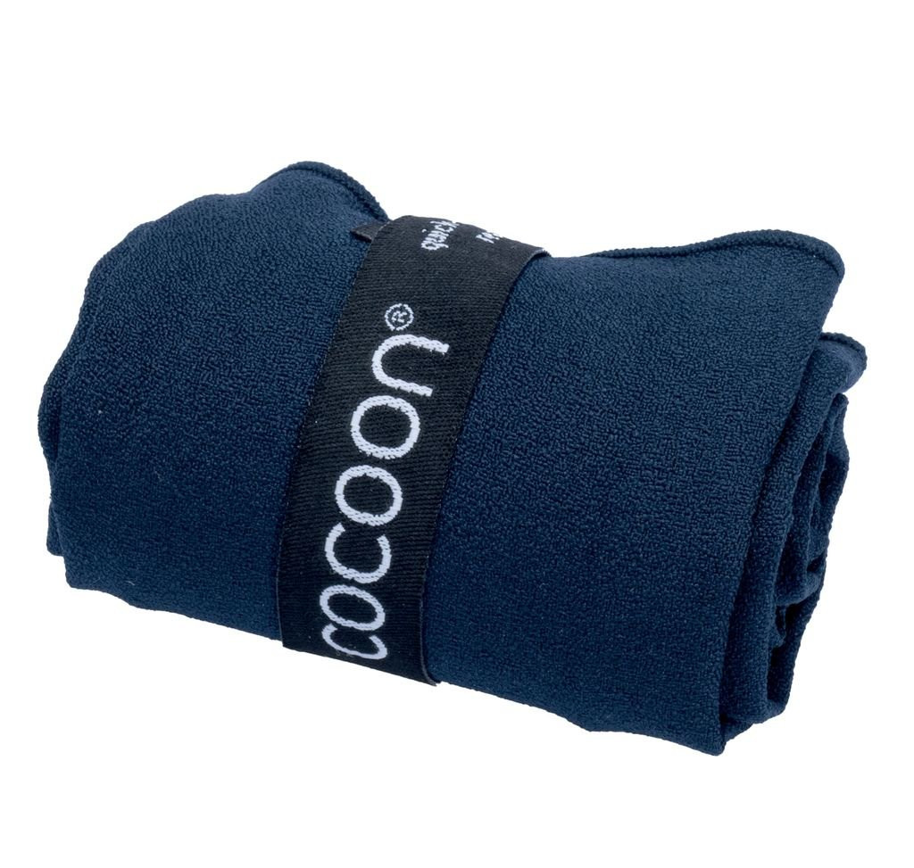 S-Serviette de voyage compacte et légère Cocoon Microfiber Towel Hyperlight - Bleu marine/Lava Grey