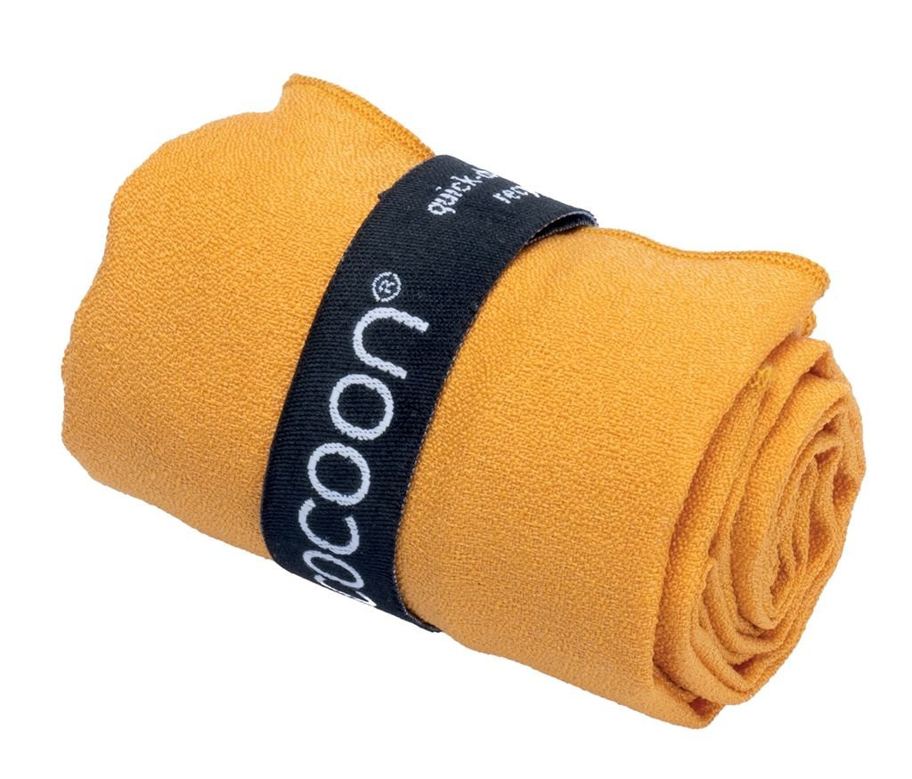 S-Serviette de voyage compacte et légère Cocoon Microfiber Towel Hyperlight - Jaune/Sunrise
