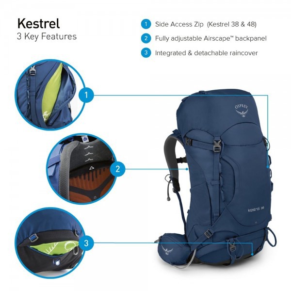 Osprey Kestrel 38 M/L (2019) rogue red au meilleur prix sur Osprey Kestrel 38 M/L (2019) rogue red au meilleur prix sur