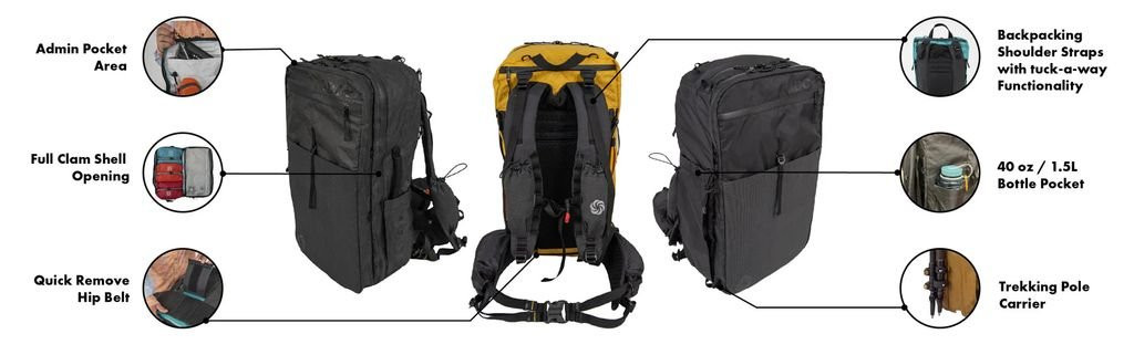 Six Moon Designs All Day Carry Travel 45L