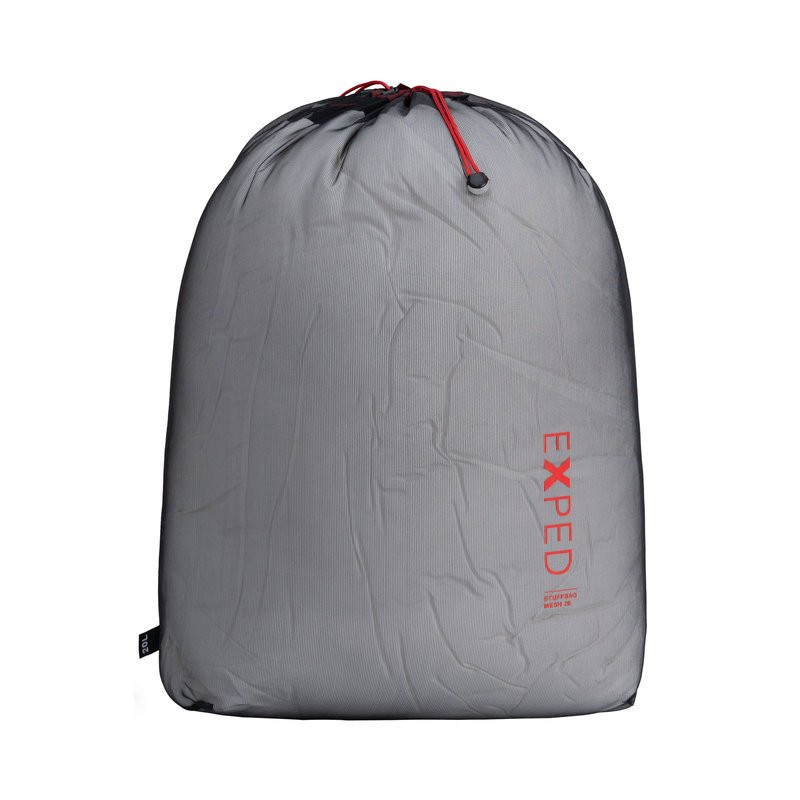 Sac de rangement léger en filet Exped StuffBag Mesh 20L Burgundy