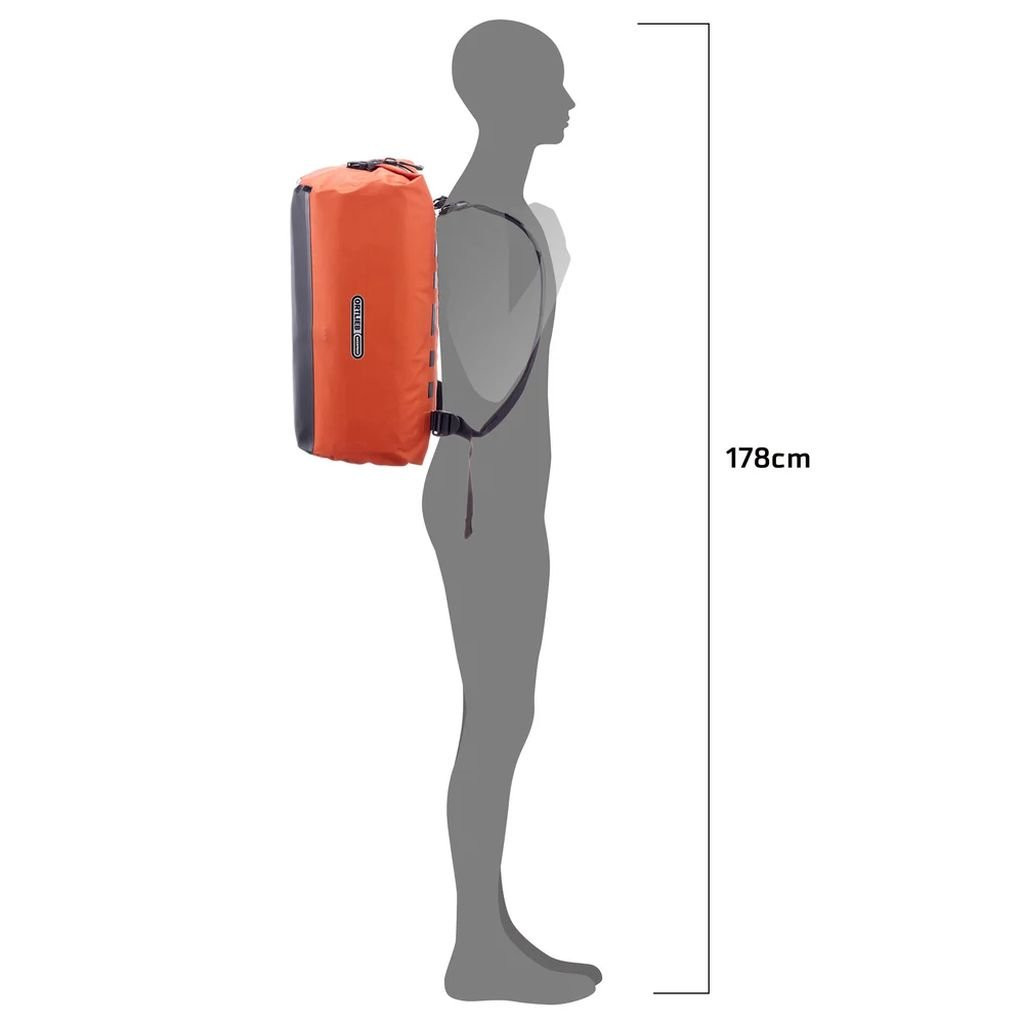 Sac de voyage léger, robuste et étanche Ortlieb Duffle Lite - Orange/Roiboos