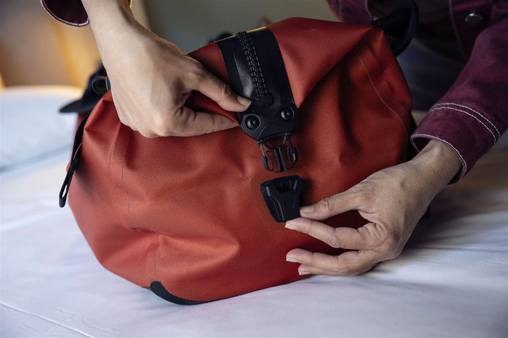 Sac de voyage léger, robuste et étanche Ortlieb Duffle Lite - Orange/Roiboos