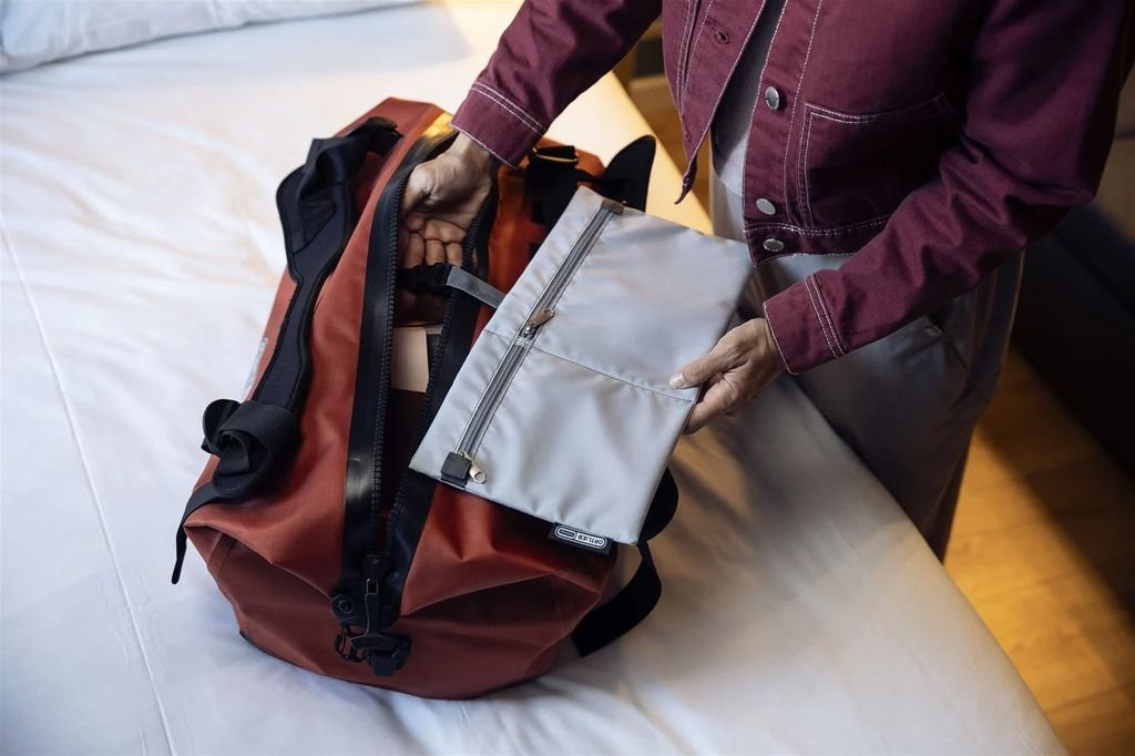 Sac de voyage léger, robuste et étanche Ortlieb Duffle Lite - Orange/Roiboos