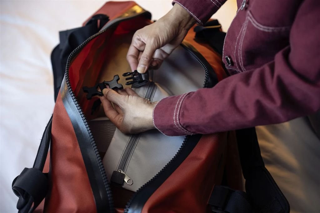 Sac de voyage léger, robuste et étanche Ortlieb Duffle Lite - Orange/Roiboos