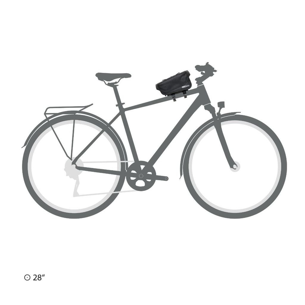 Sacoche de tube bikepacking Ortlieb Toptube-Bag - Noir