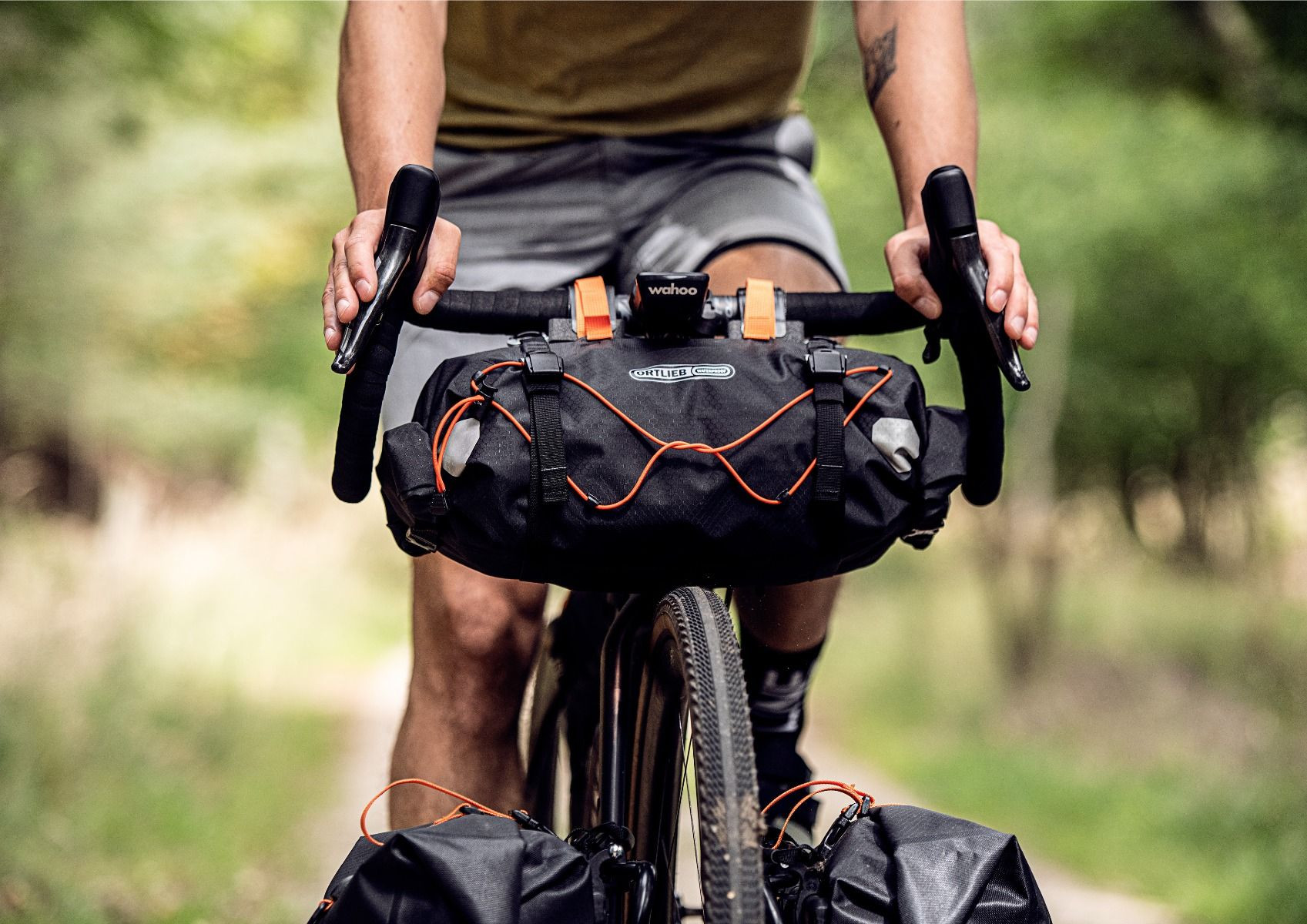 BUDS ULTIMATE BAG : Handlebar Bag - Bikepacking - Sac de Guidon vélo étanche et Isotherme (Noir/Kaki) - Velo Cargo