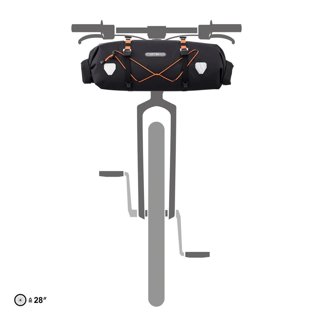 Sacoche de guidon de bikepacking légère et imperméable Ortlieb Handlebar-Pack Flex - 15 L - Noir