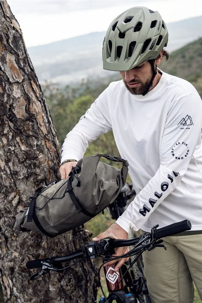 Sacoche de guidon de bikepacking légère et imperméable Ortlieb Handlebar-Pack Flex - 15 L - Sable