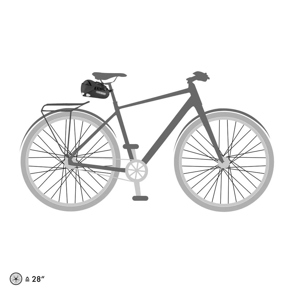 Sacoche de selle bikepacking léger et imperméable Ortlieb Saddle-Bag - 1,6 L - Noir/Black Matte