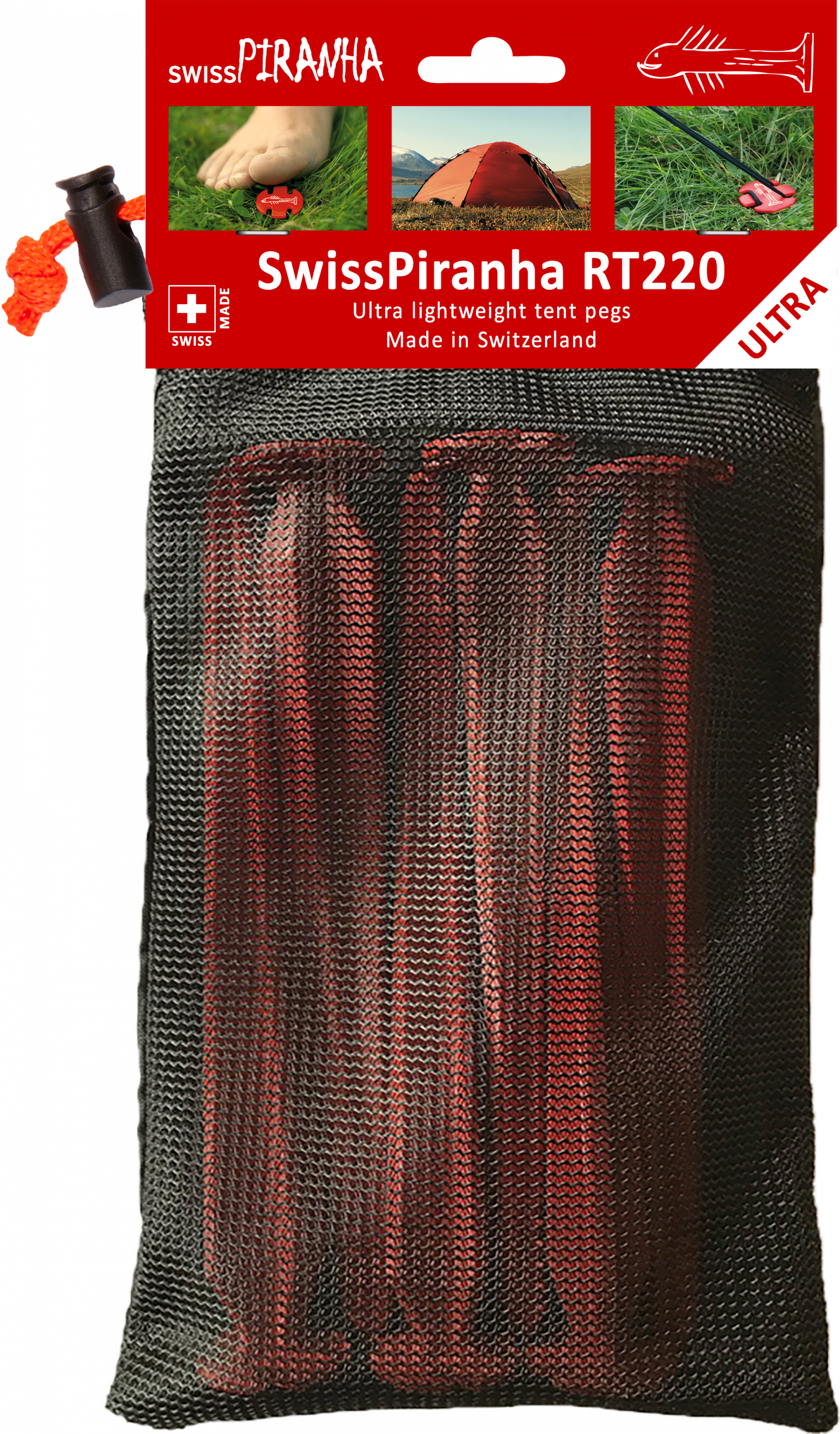 Sardine SwissPiranha RT220 Tent Pegs 