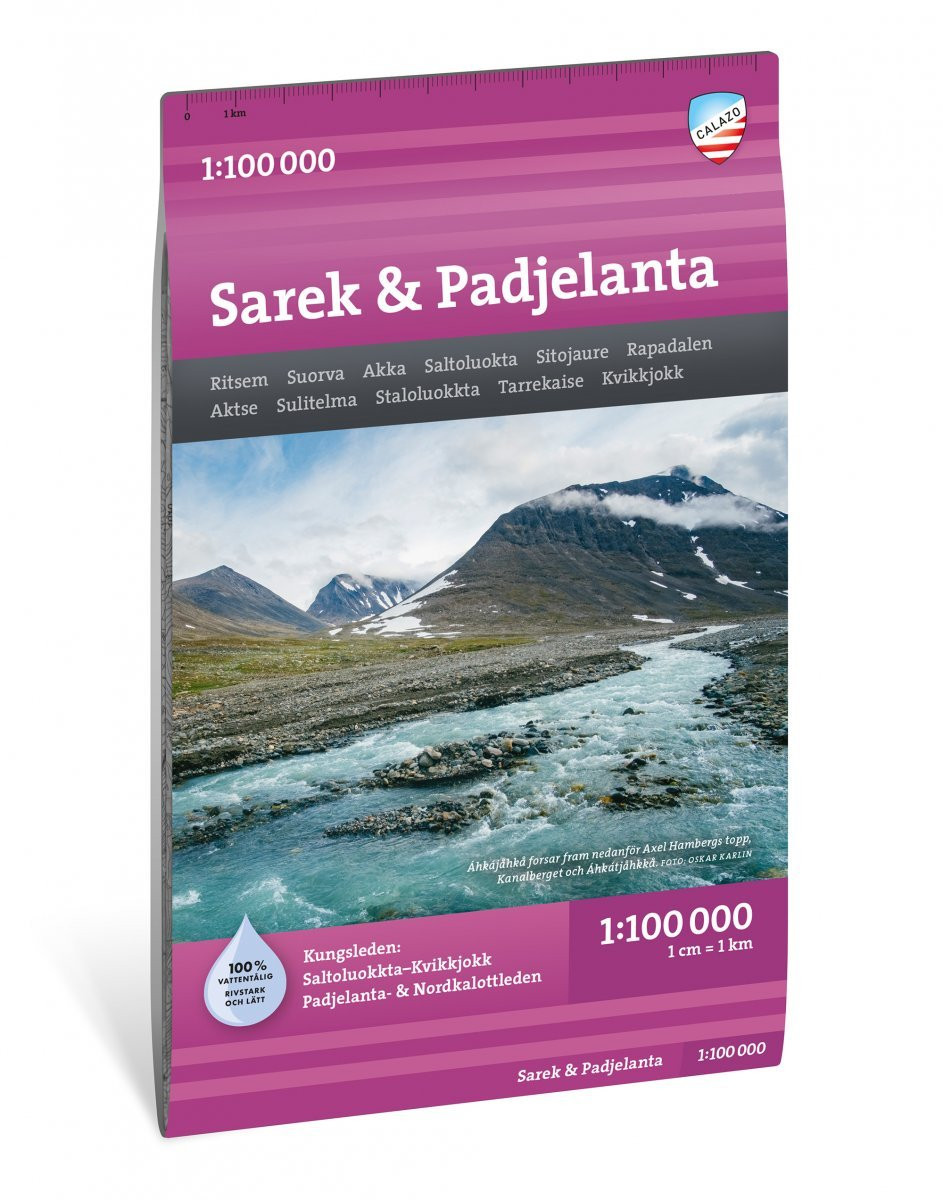 Calazo Sarek & Padjelanta 1:100 000