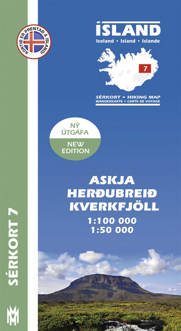 Askja, Herðubreið, Kverkfjöll 1:100 000 – Sérkort 7