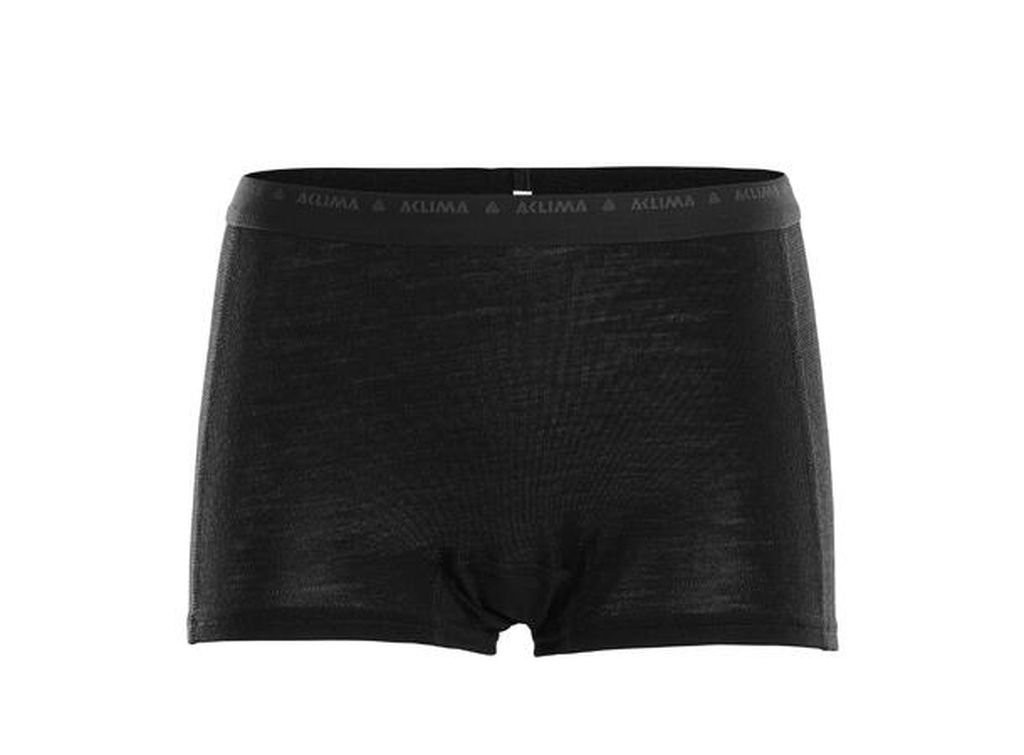 Shorty en laine mérinos Aclima WarmWool Hipster Woman-Noir