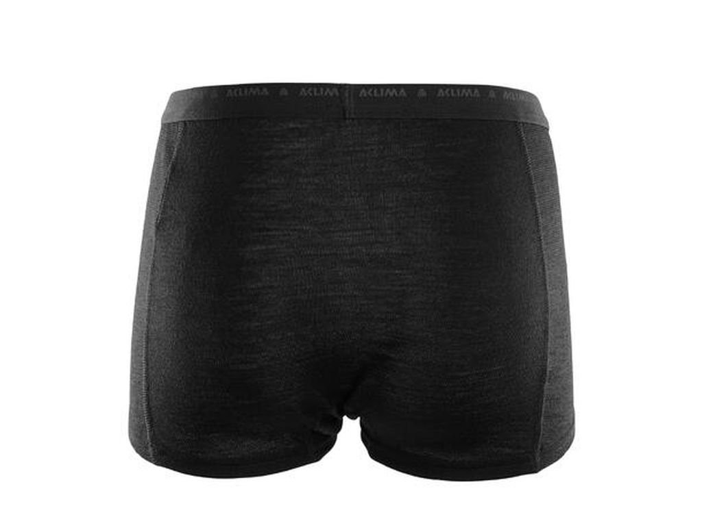 Shorty en laine mérinos Aclima WarmWool Hipster Woman-Noir