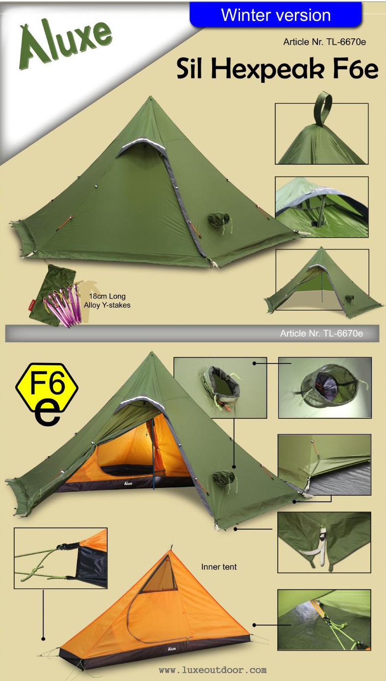 Luxe Outdoor Sil Hexpeak F6e