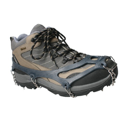 Chaine anti verglas pour chaussures pour marcher dans la neige et sur la glace. Crampons anti derapants Snowline Chainsen Pro