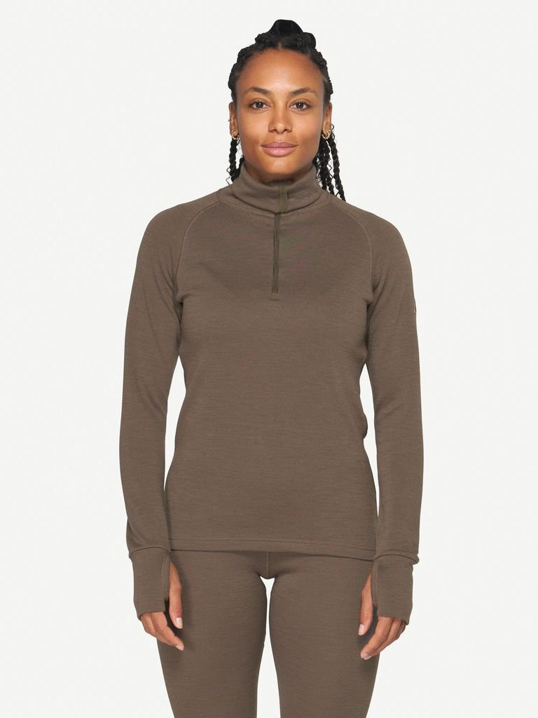 Devold Expedition Merino 235 Z.Neck Woman - Tarmac
