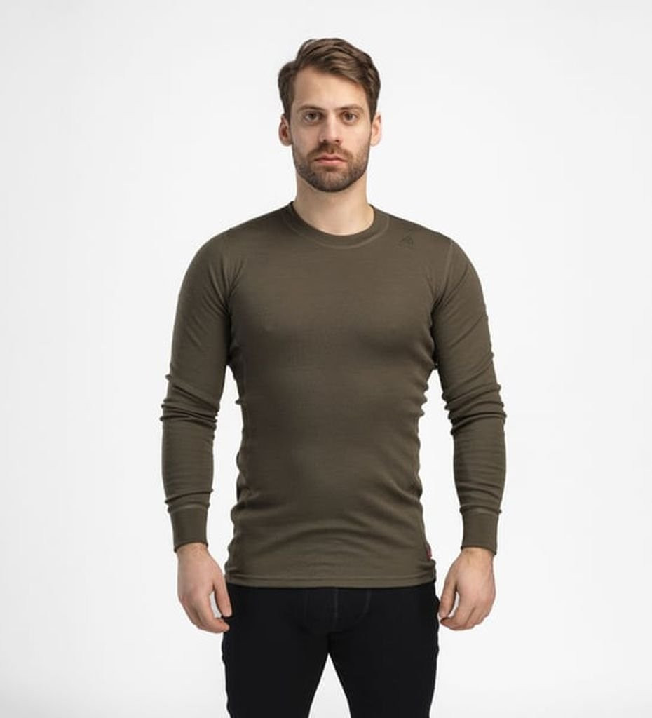T-shirt Aclima WamWool 200G - Laine Mérinos Douce Avec Capuche - Vert - Taille S - Occasion