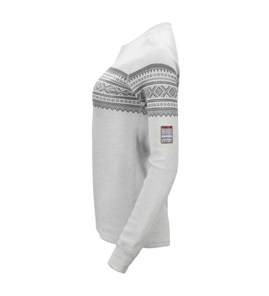 Sous vêtement thermique en laine mérinos Aclima Marius Crew Neck Woman -  Grafjell