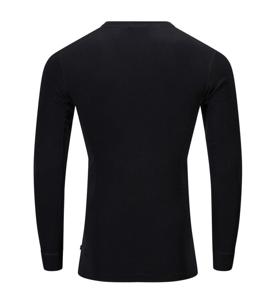 Sous-vêtement chaud en Laine mérinos Aclima WarmWool Crew Neck-Black