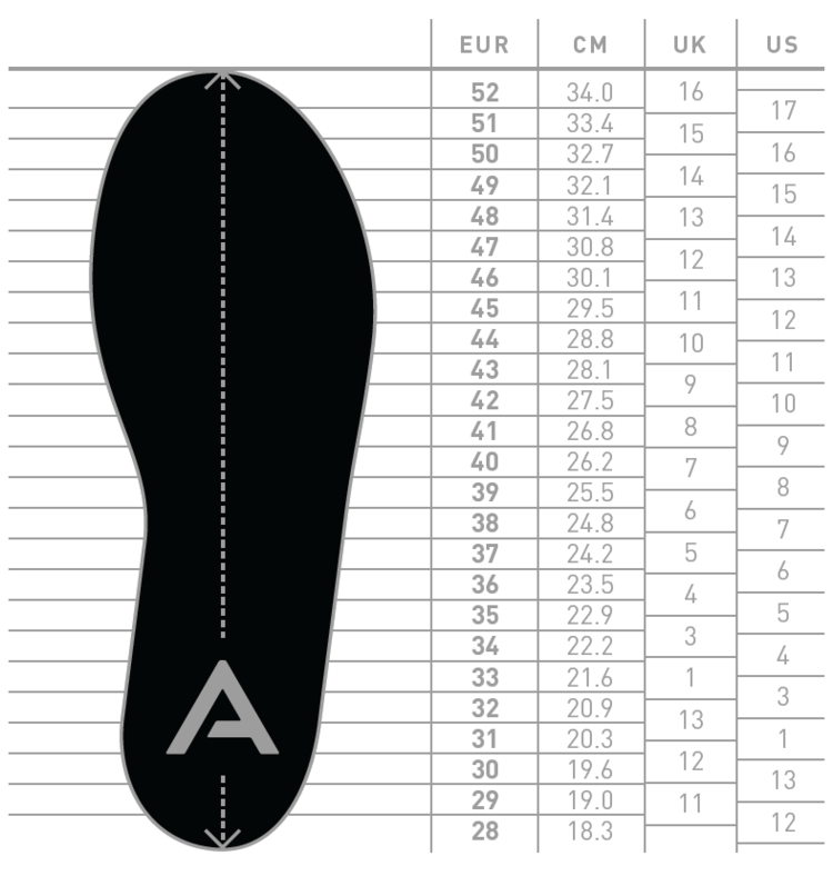 Taille halogen chaussure uk