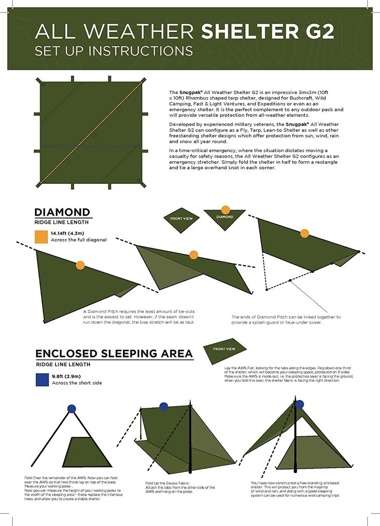 Snugpak All Weather Shelter G2
