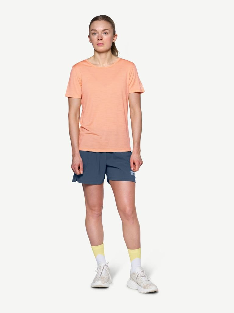 Tee-shirt léger laine mérinos Devold Active Stamp Tee Woman - Sunrise