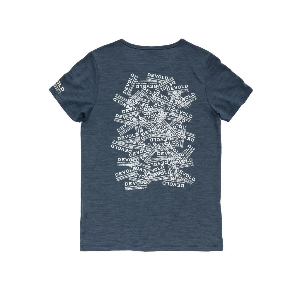 Tee-shirt léger laine mérinos Devold Active Stamp Tee Woman - Night