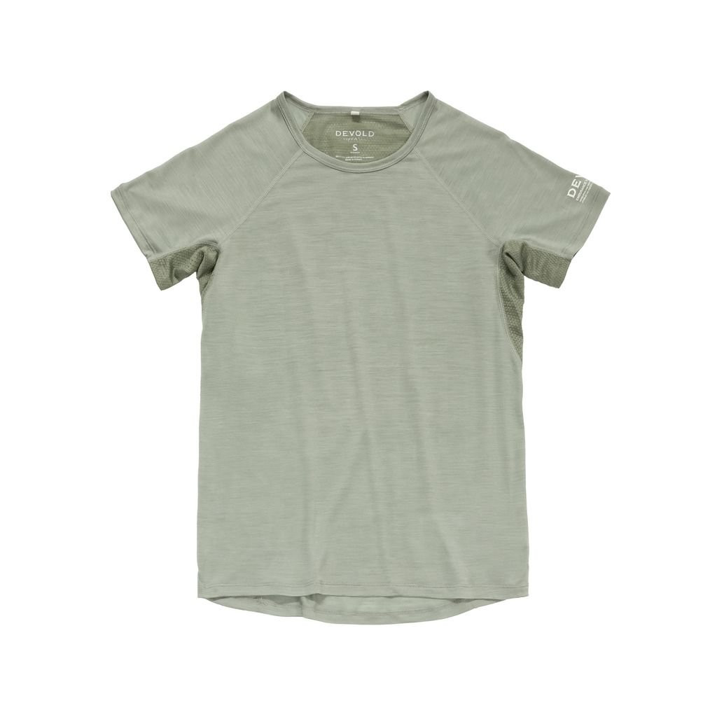 Tee-shirt léger Devold Endurance Merino 130 T-Shirt Woman - Vert Olive/Fog