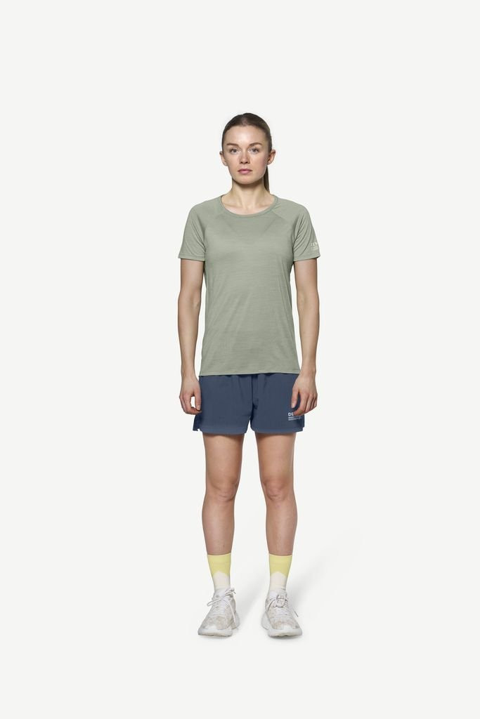 Tee-shirt léger Devold Endurance Merino 130 T-Shirt Woman - Vert Olive/Fog