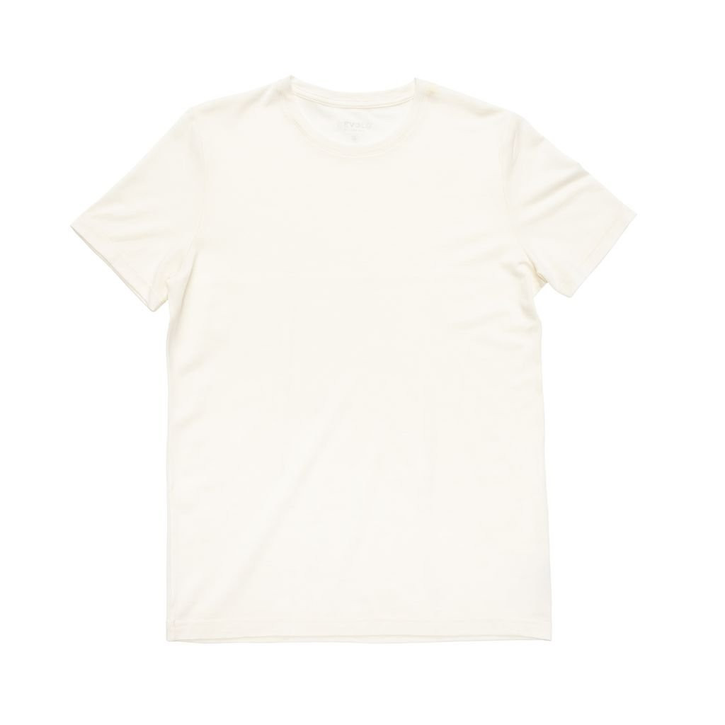 Tee-shirt léger manches courtes 100 % laine mérinos Devold Classic Tee Man - Blanc/White