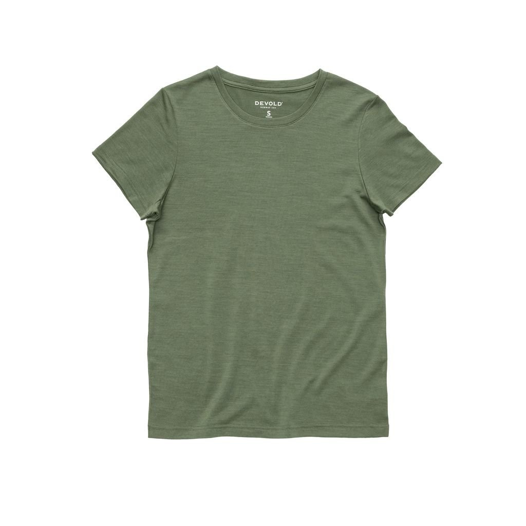 Tee-shirt léger manches courtes 100 % laine mérinos Devold Classic Tee Woman - Forêt/Forest