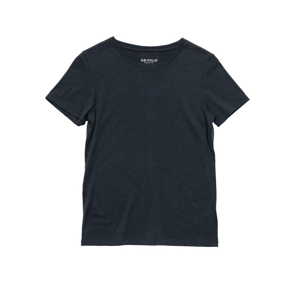 Tee-shirt léger manches courtes 100 % laine mérinos Devold Classic Tee Woman - Noir/Black