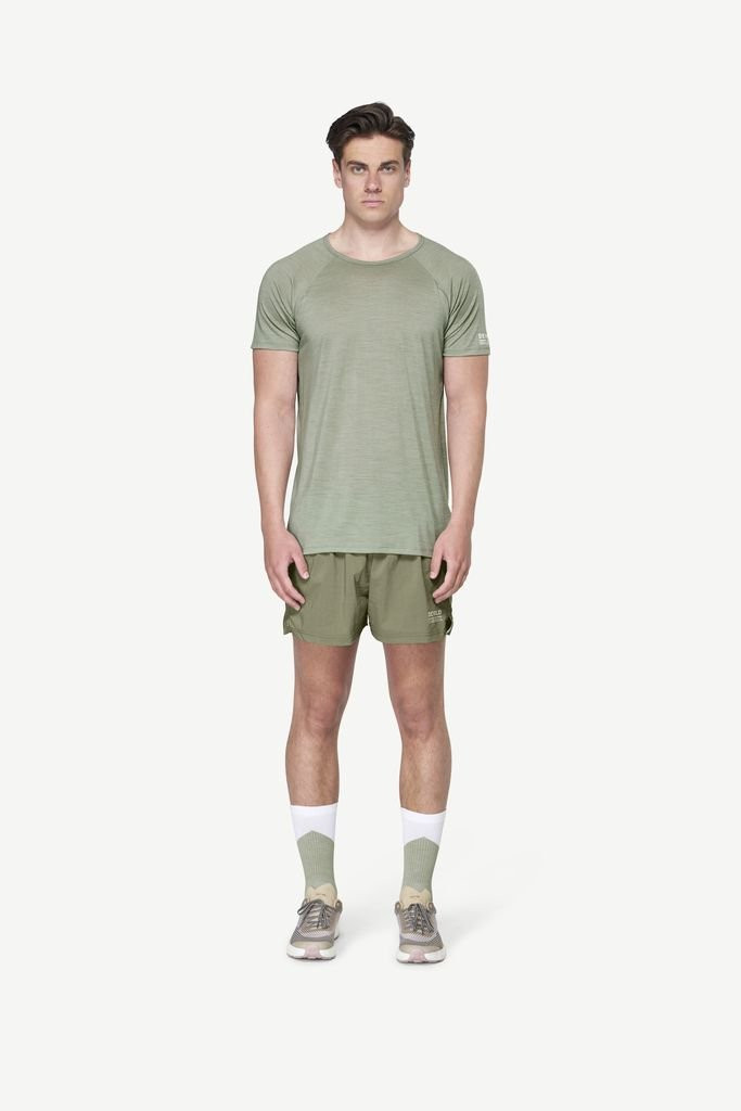 Tee-shirt léger manches courtes Devold Endurance Merino 130 T-Shirt Man - Vert Olive/Fog