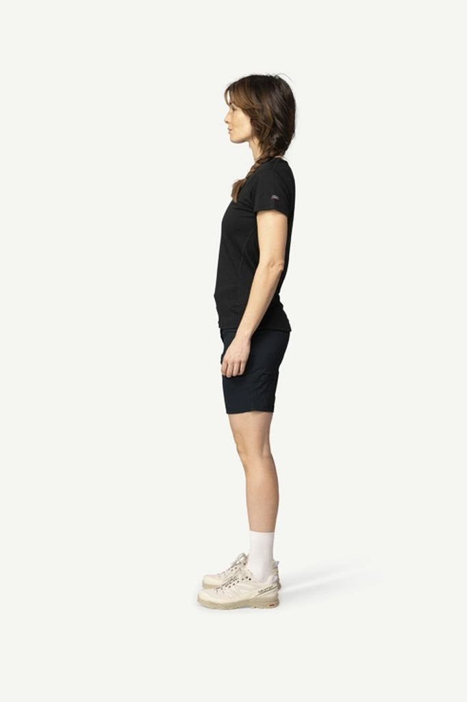 Tee-shirt manches courtes 100% laine mérinos Devold Breeze Merino 150 T-Shirt Woman - Noir/Black