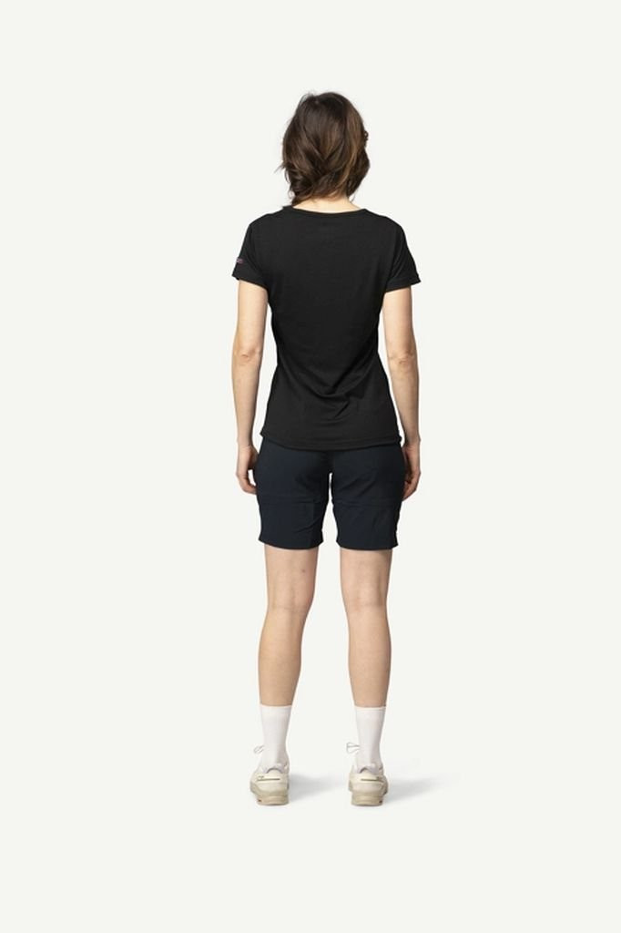 Tee-shirt manches courtes 100% laine mérinos Devold Breeze Merino 150 T-Shirt Woman - Noir/Black